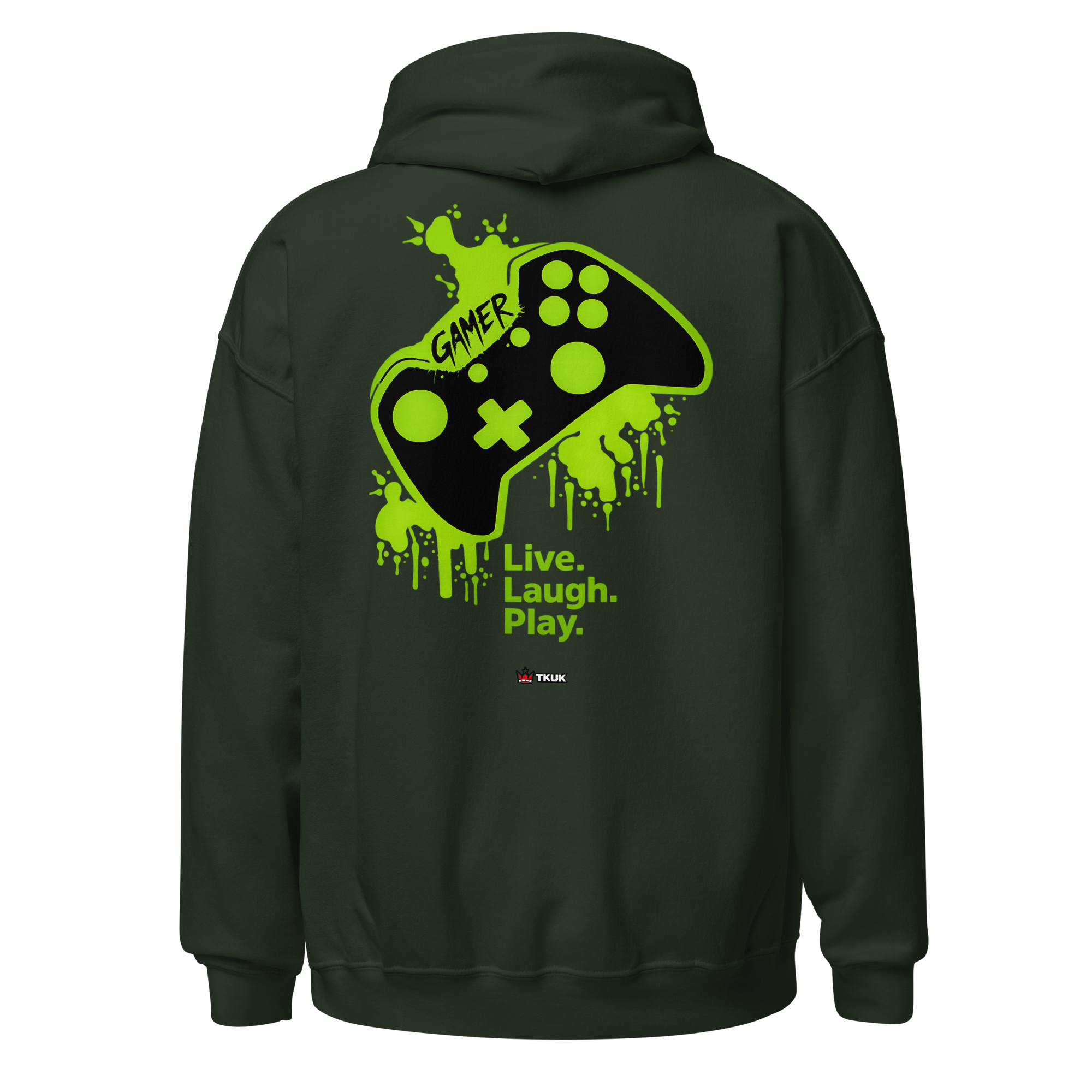 live laugh play gamer controller hoodie