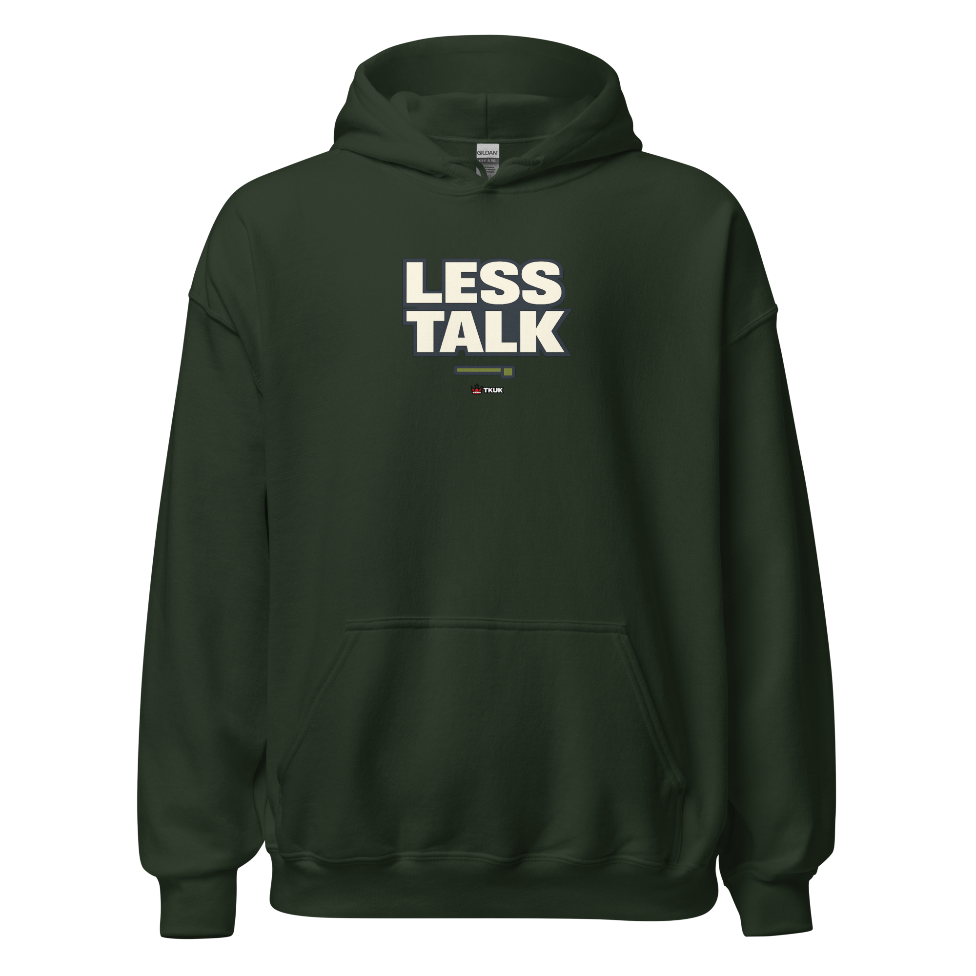 less talk minimalist hoodie