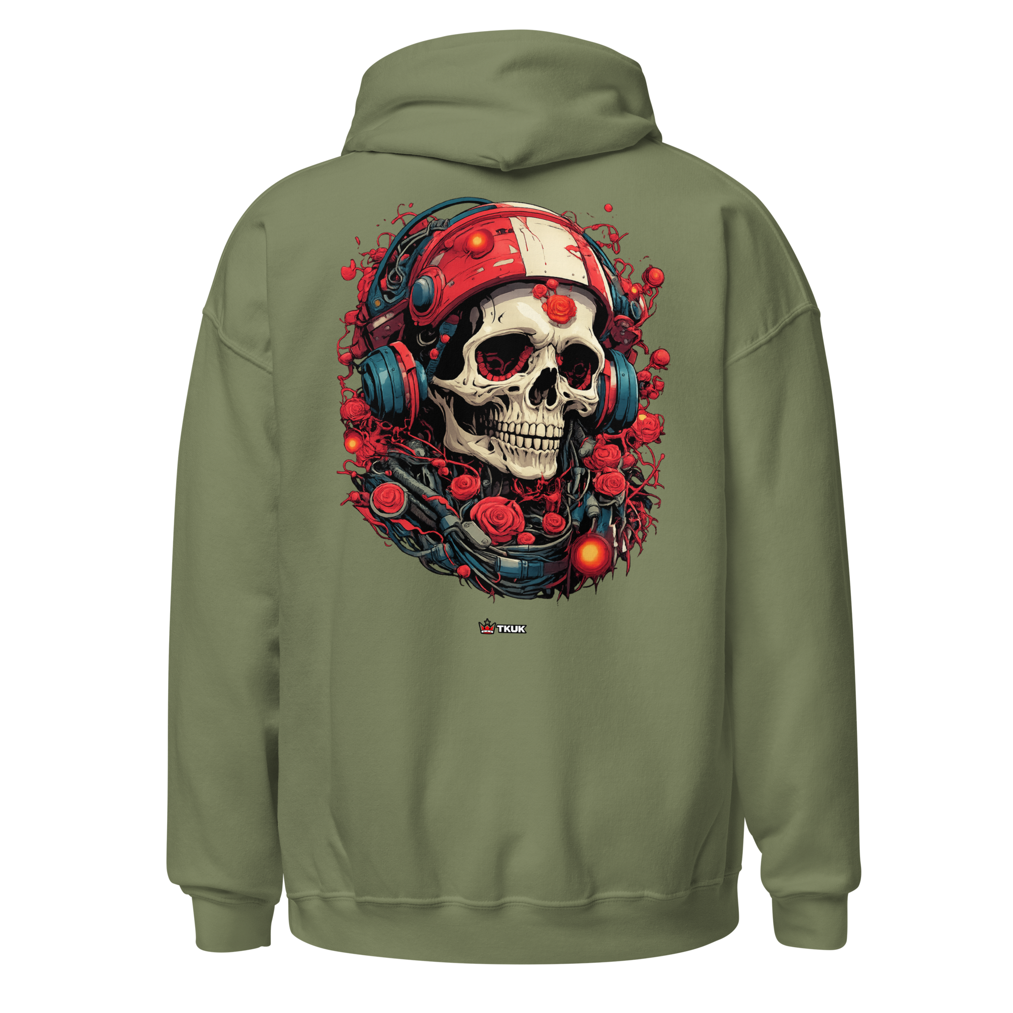 cyberpunk skull hoodie