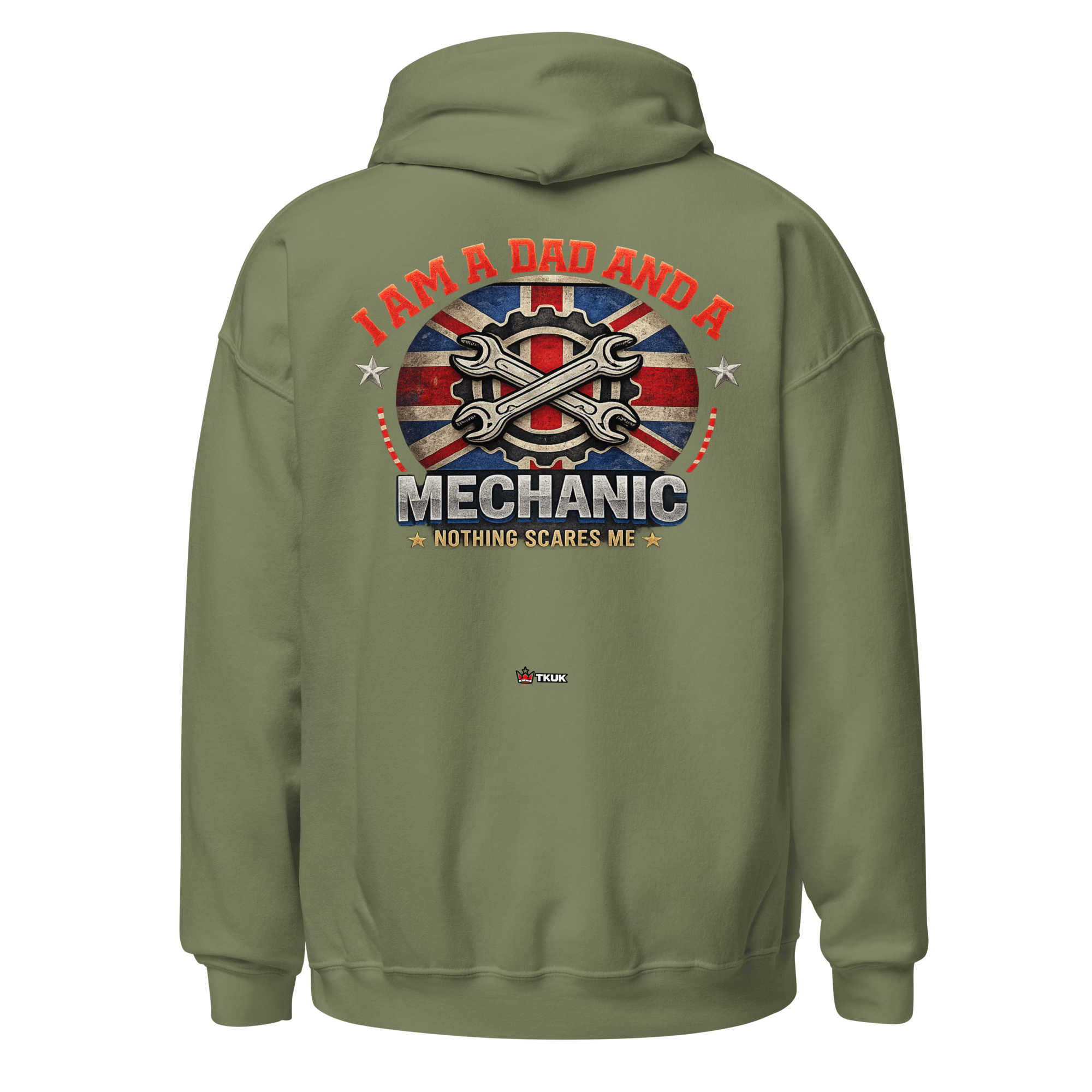 dad mechanic nothing scares me hoodie