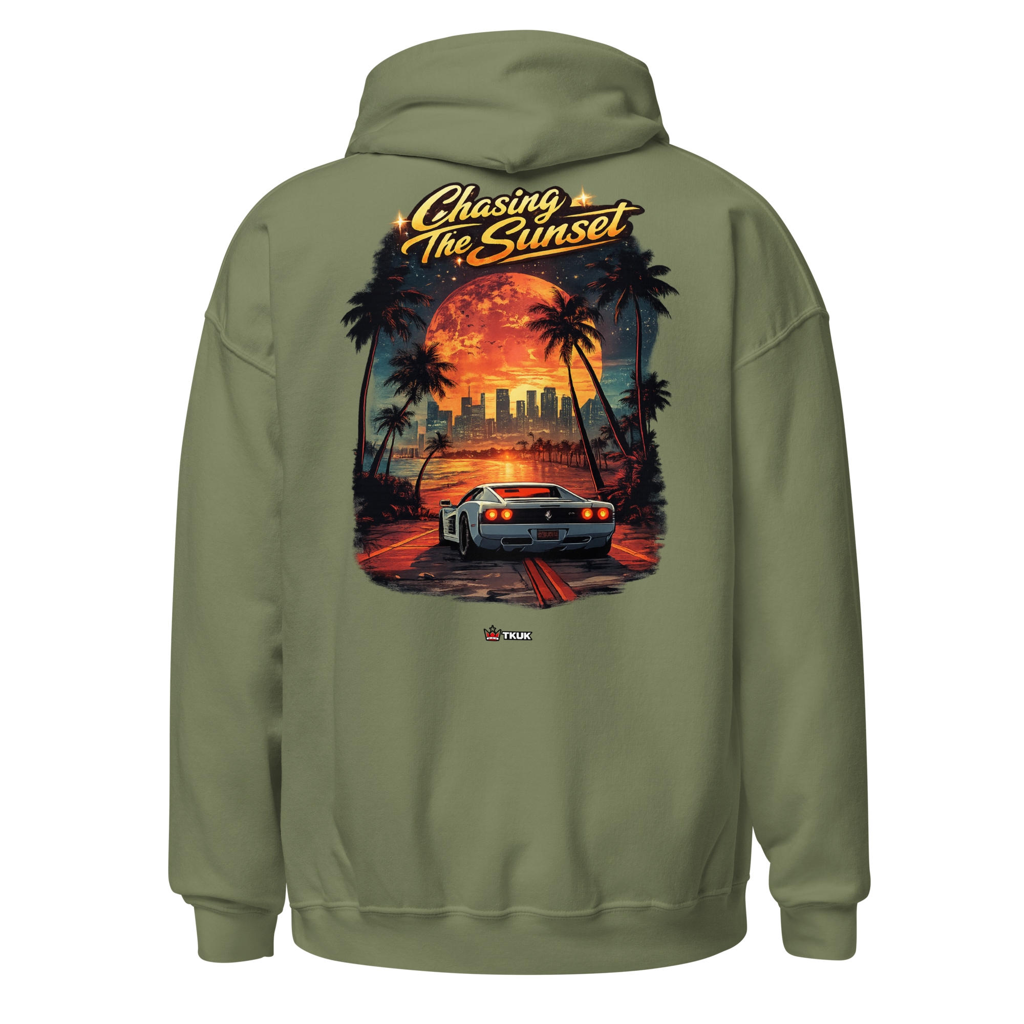 chasing the sunset miami car hoodie chasing the sunset miami car hoodie
