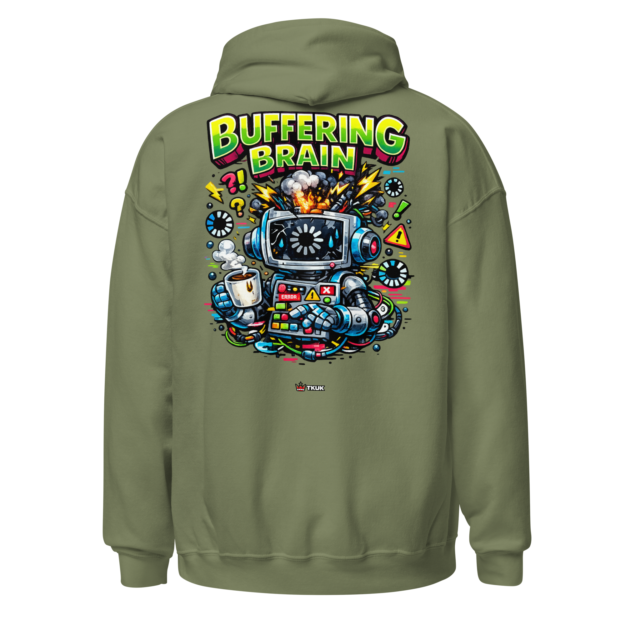 buffering brain robot hoodie buffering brain robot hoodie