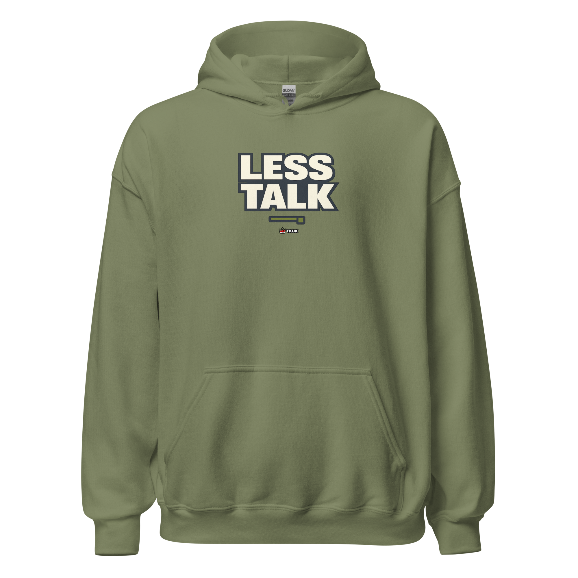 less talk minimalist hoodie
