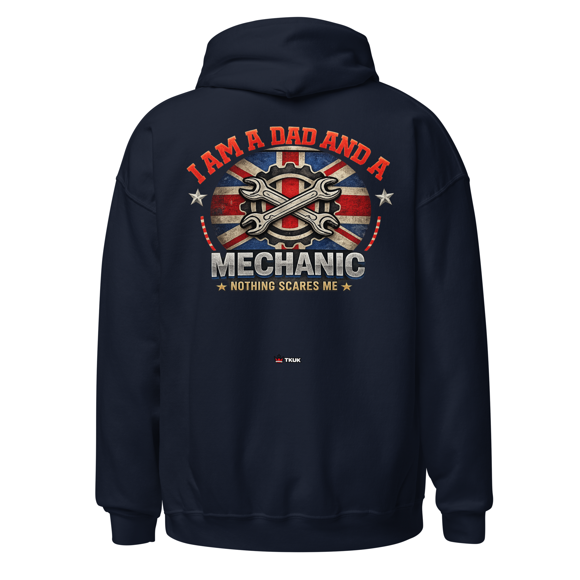 dad mechanic nothing scares me hoodie