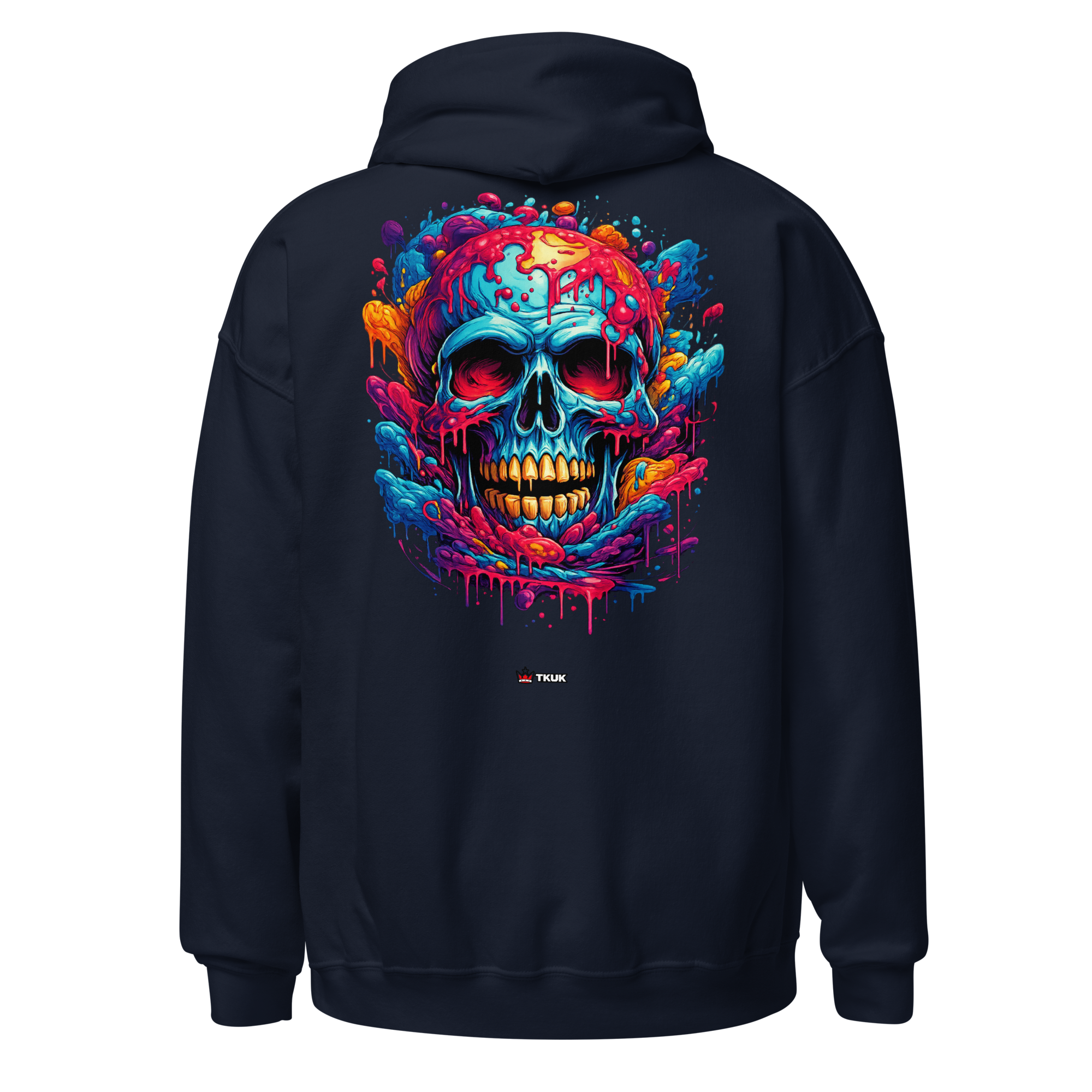 colour drip skull hoodie colour drip skull hoodie