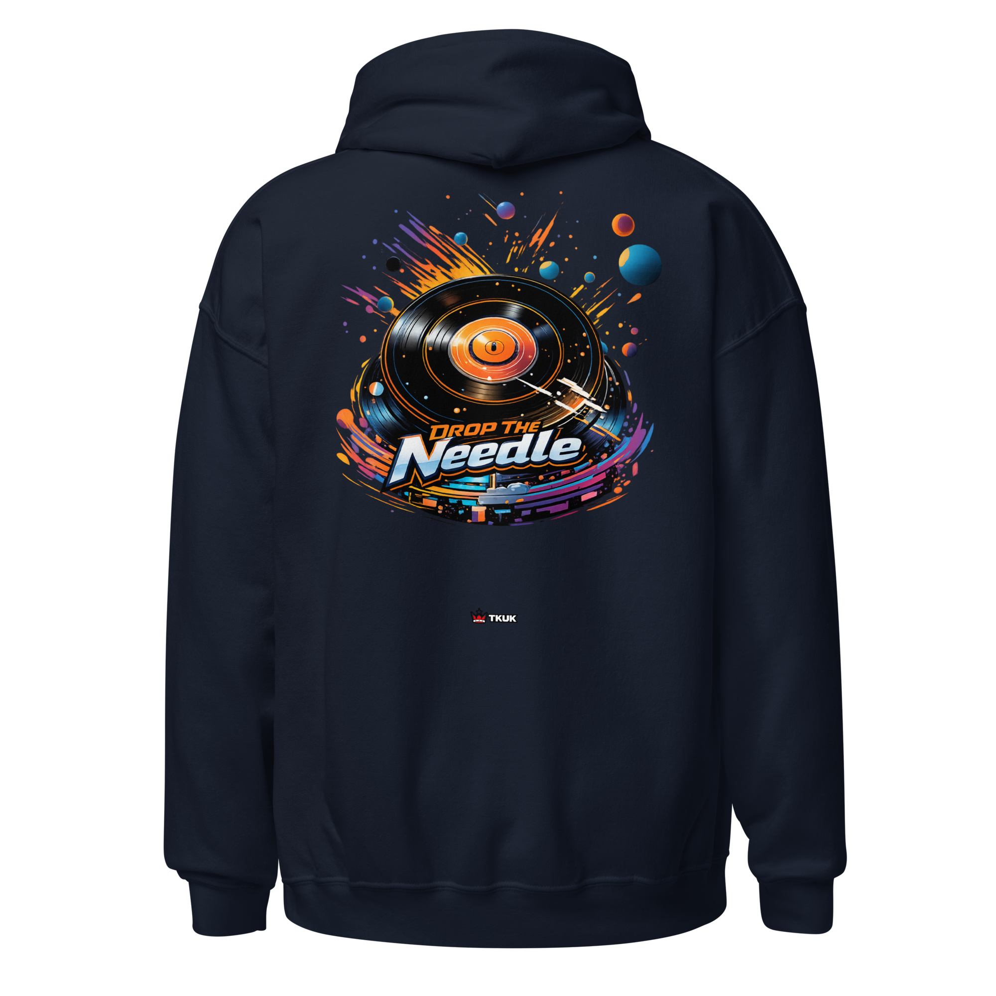 drop the needle vinyl record hoodie