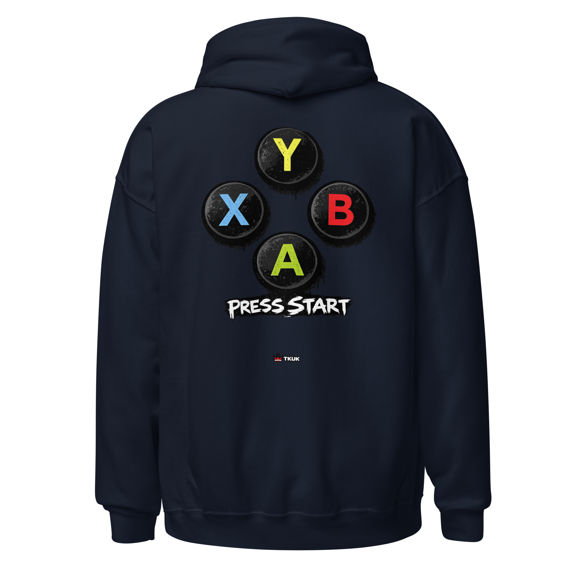 buttons press start gaming hoodie