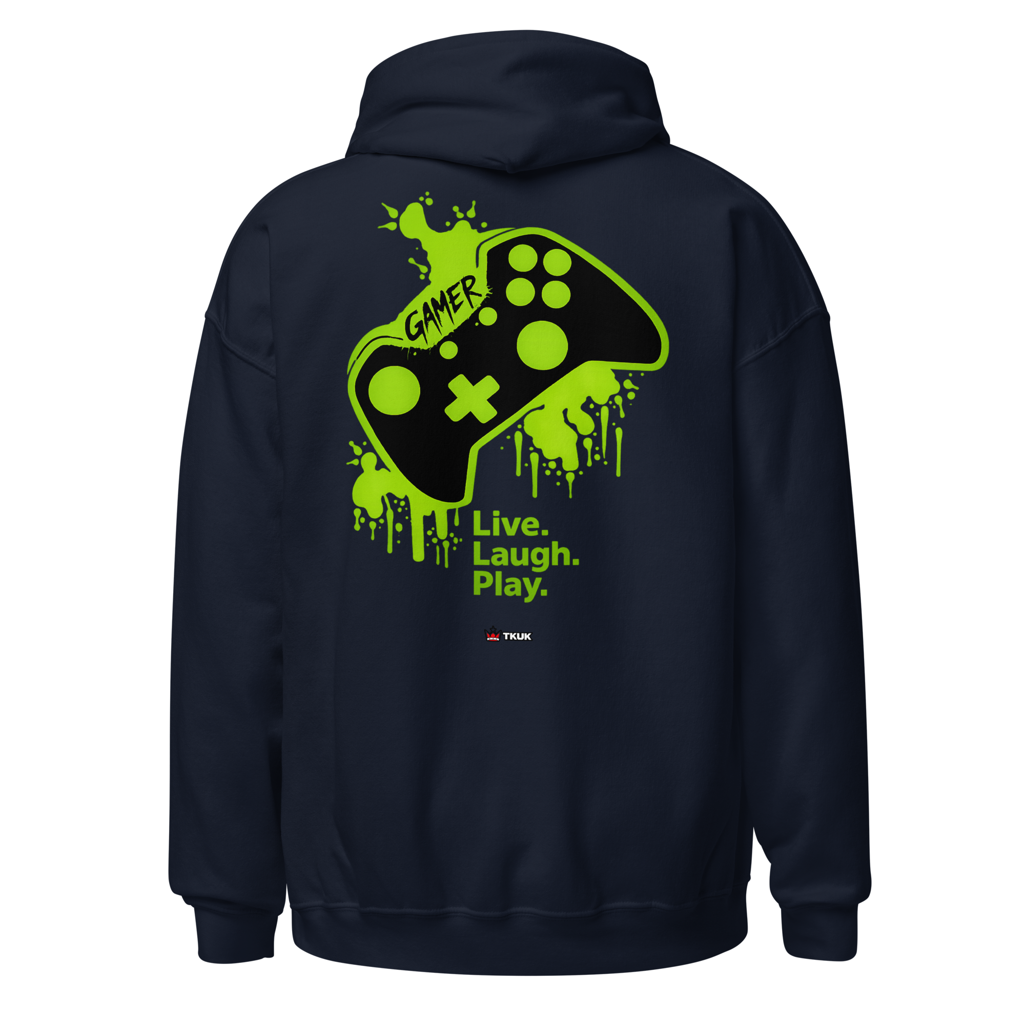 live laugh play gamer controller hoodie