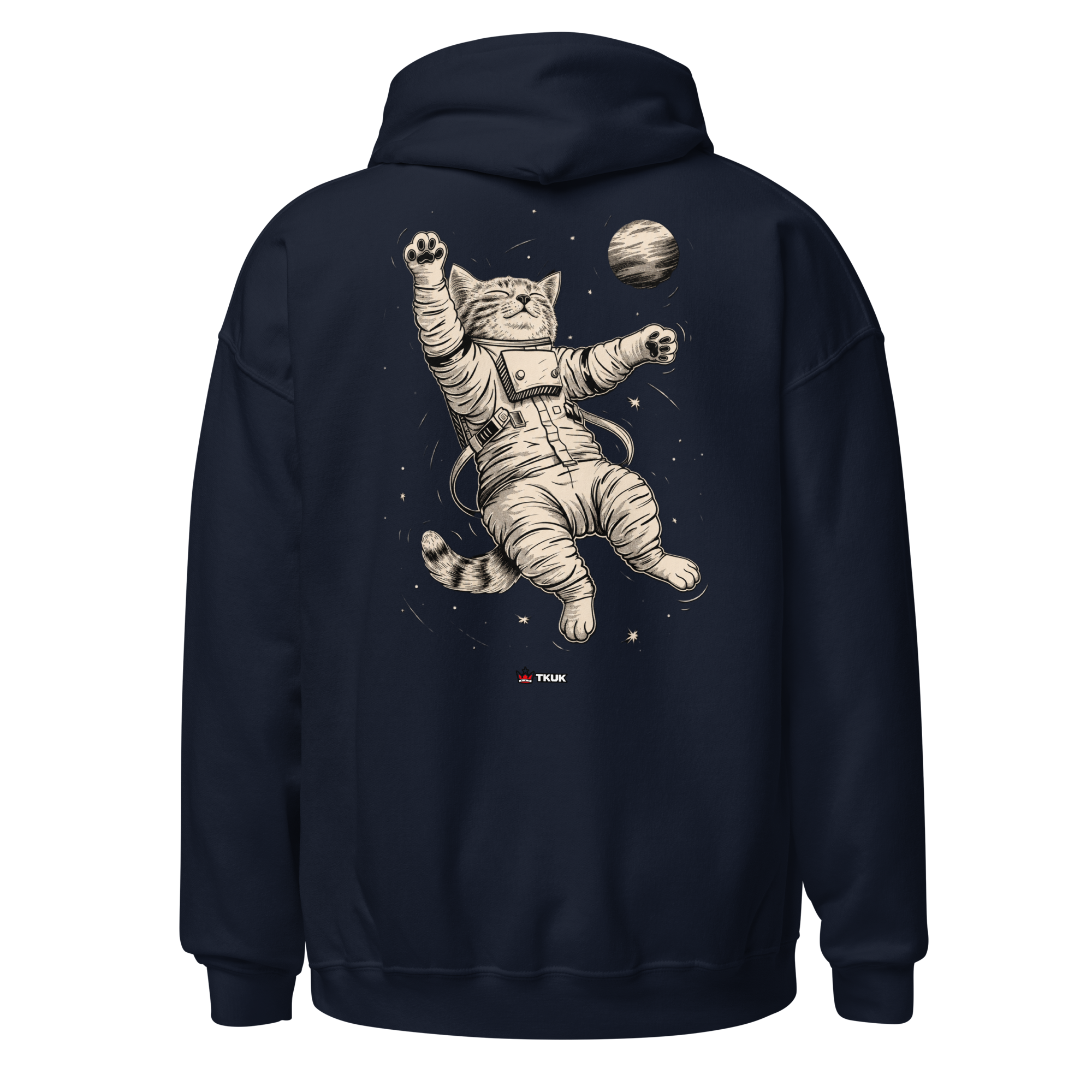 cat in space hoodie