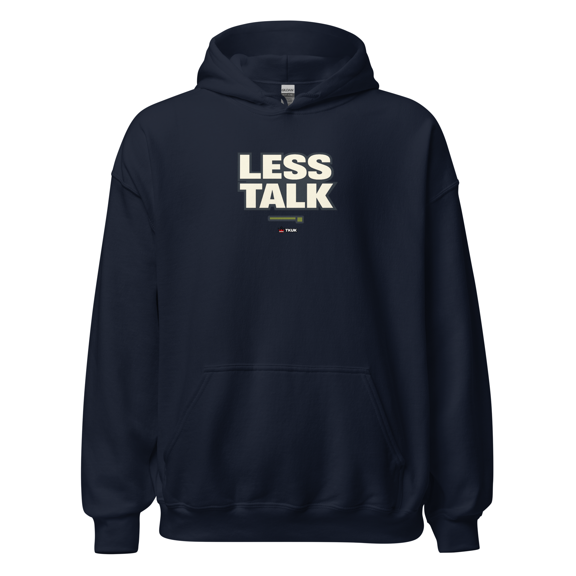 less talk minimalist hoodie