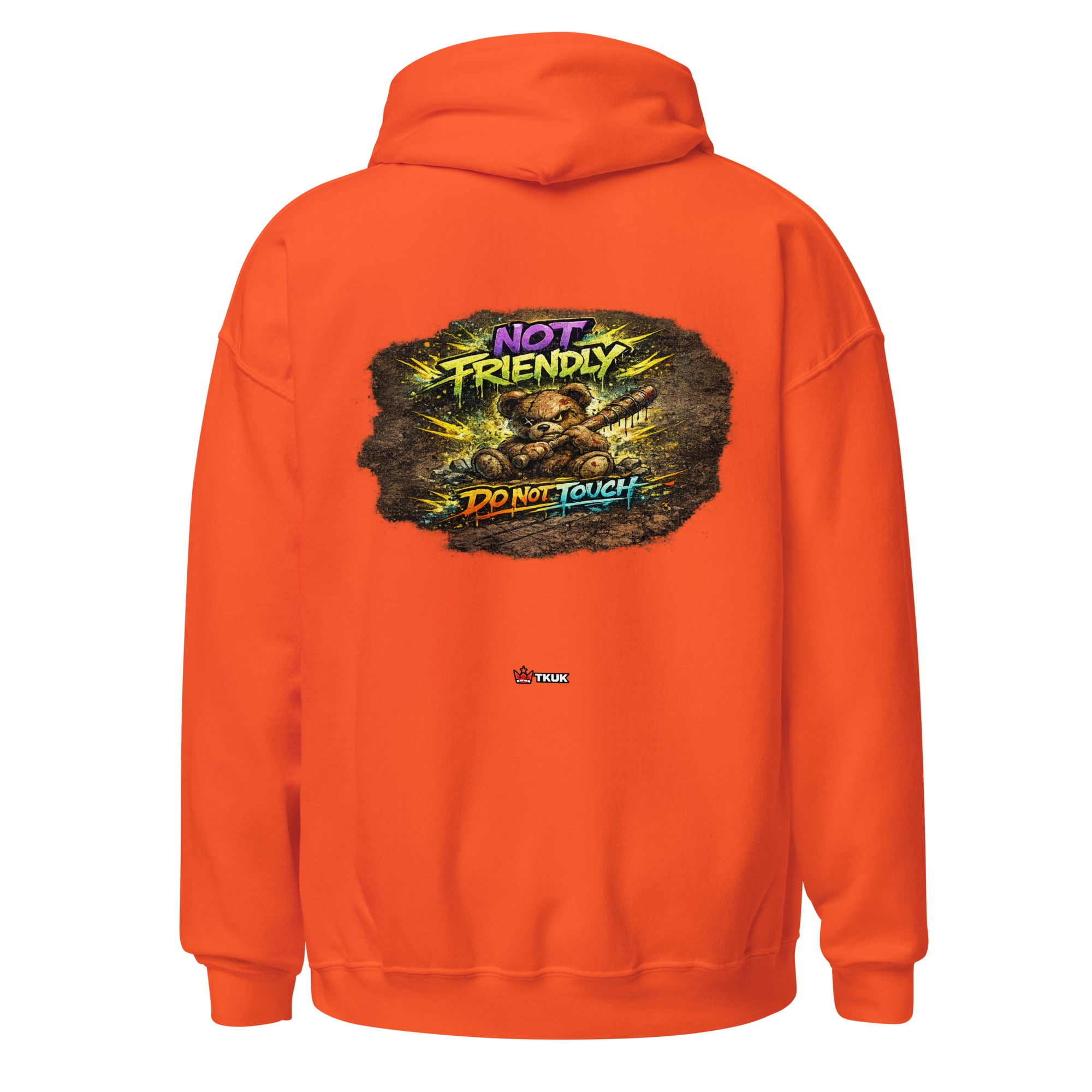 not friendly bear hoodie