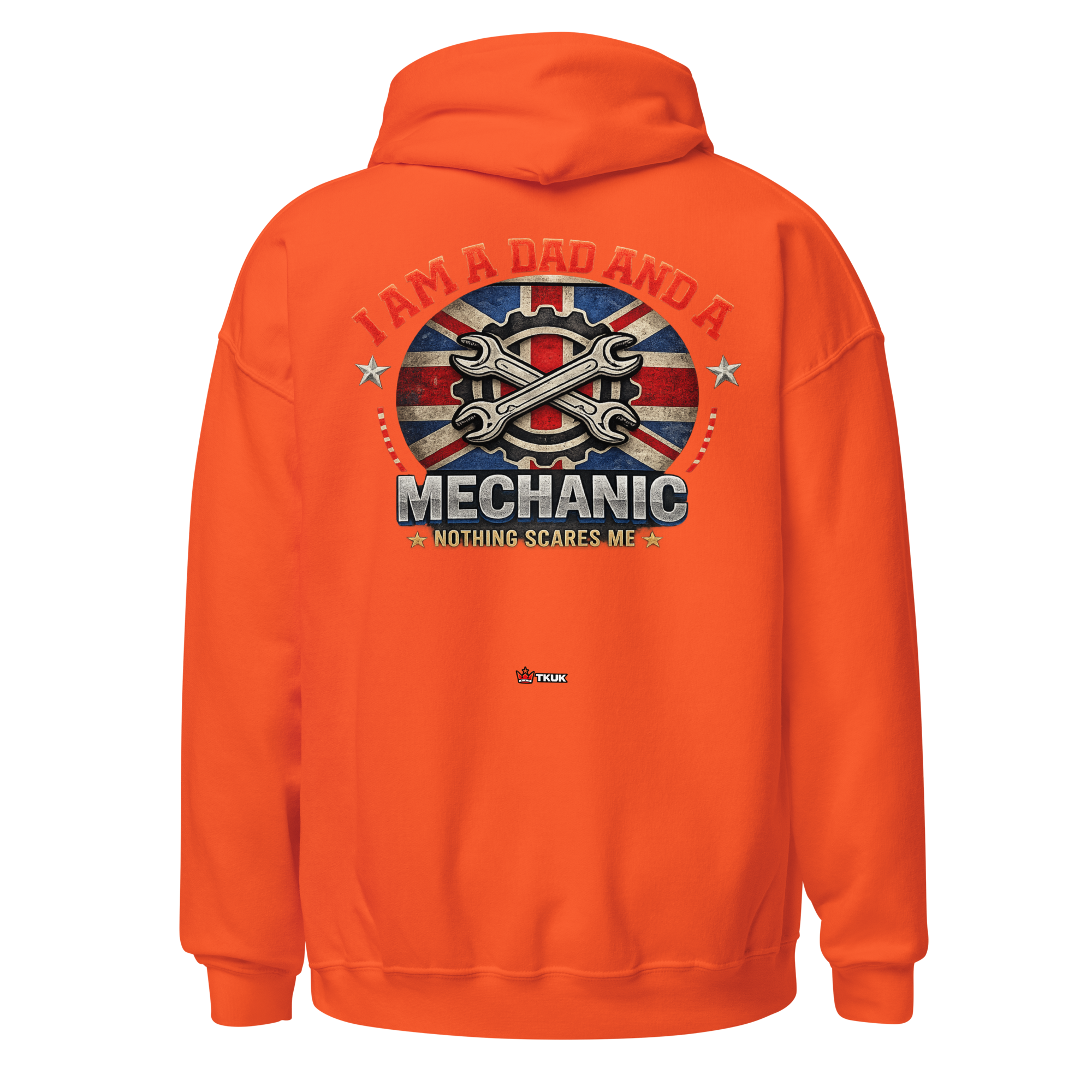 dad mechanic nothing scares me hoodie