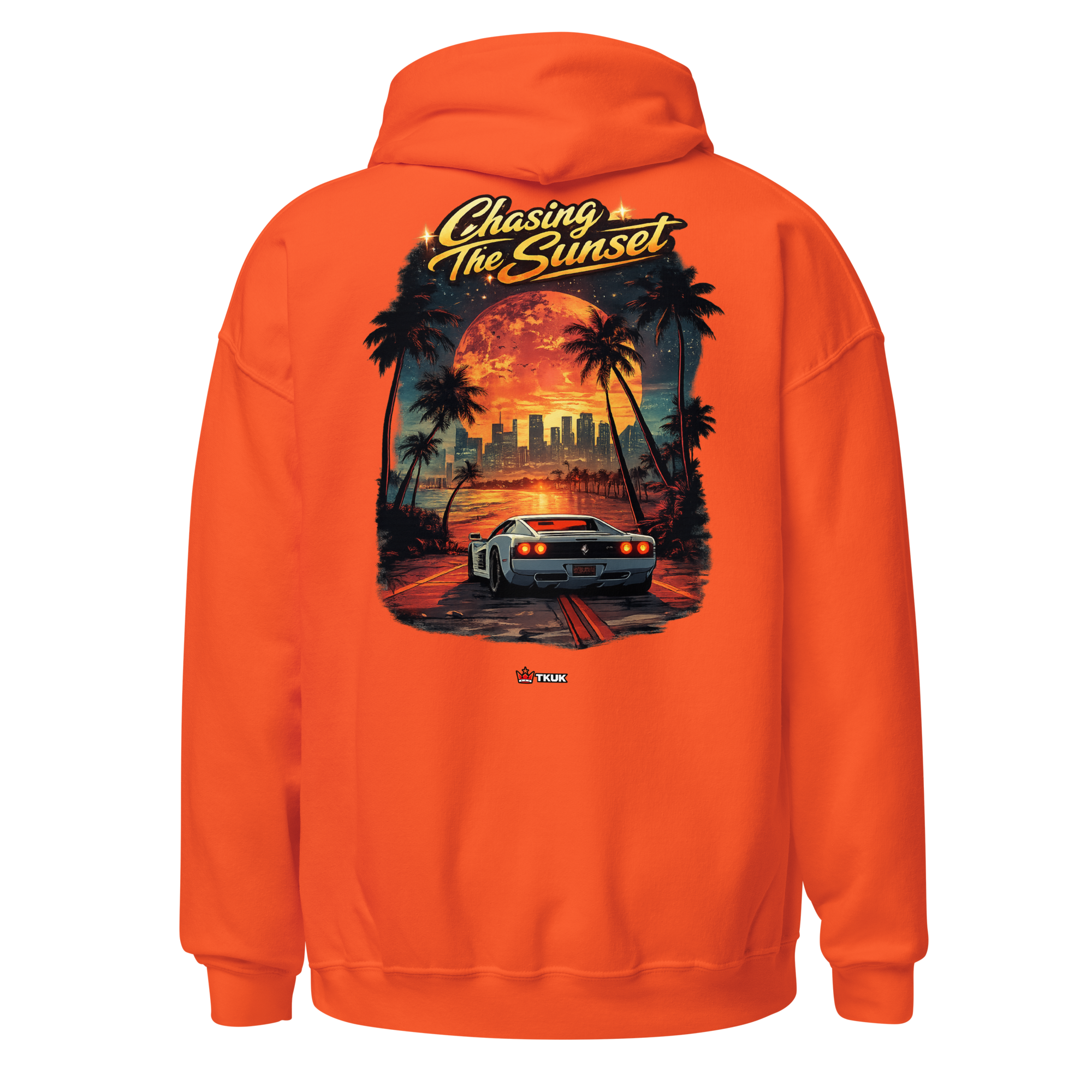 chasing the sunset miami car hoodie chasing the sunset miami car hoodie