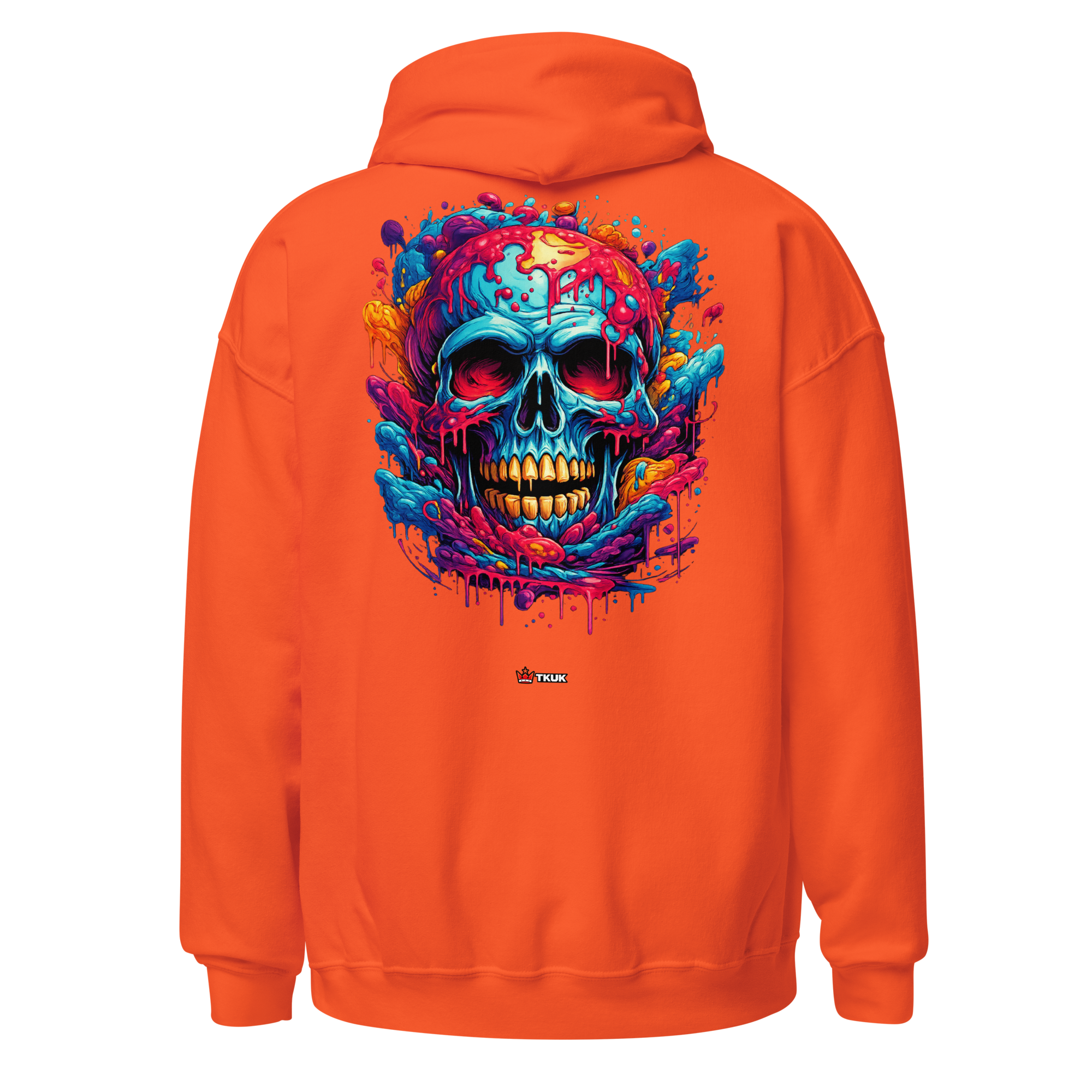 colour drip skull hoodie colour drip skull hoodie