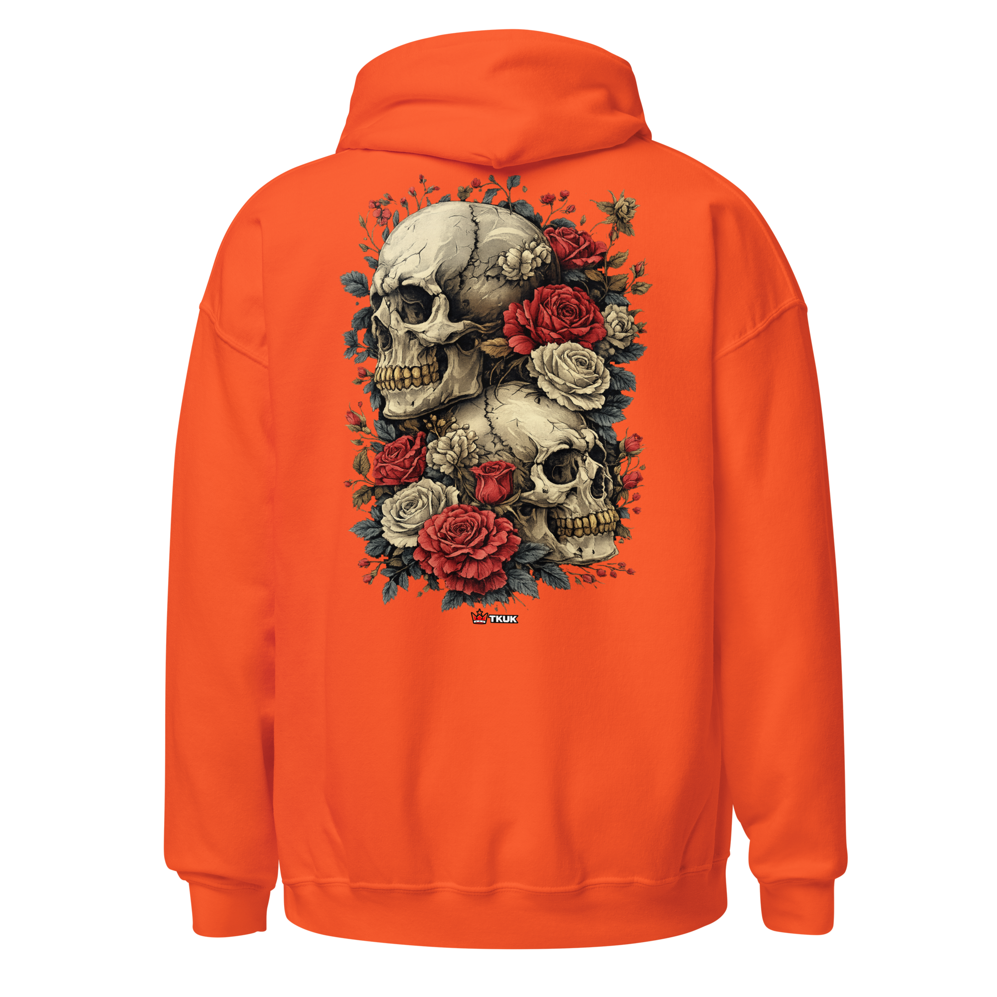 rose skull duo hoodie