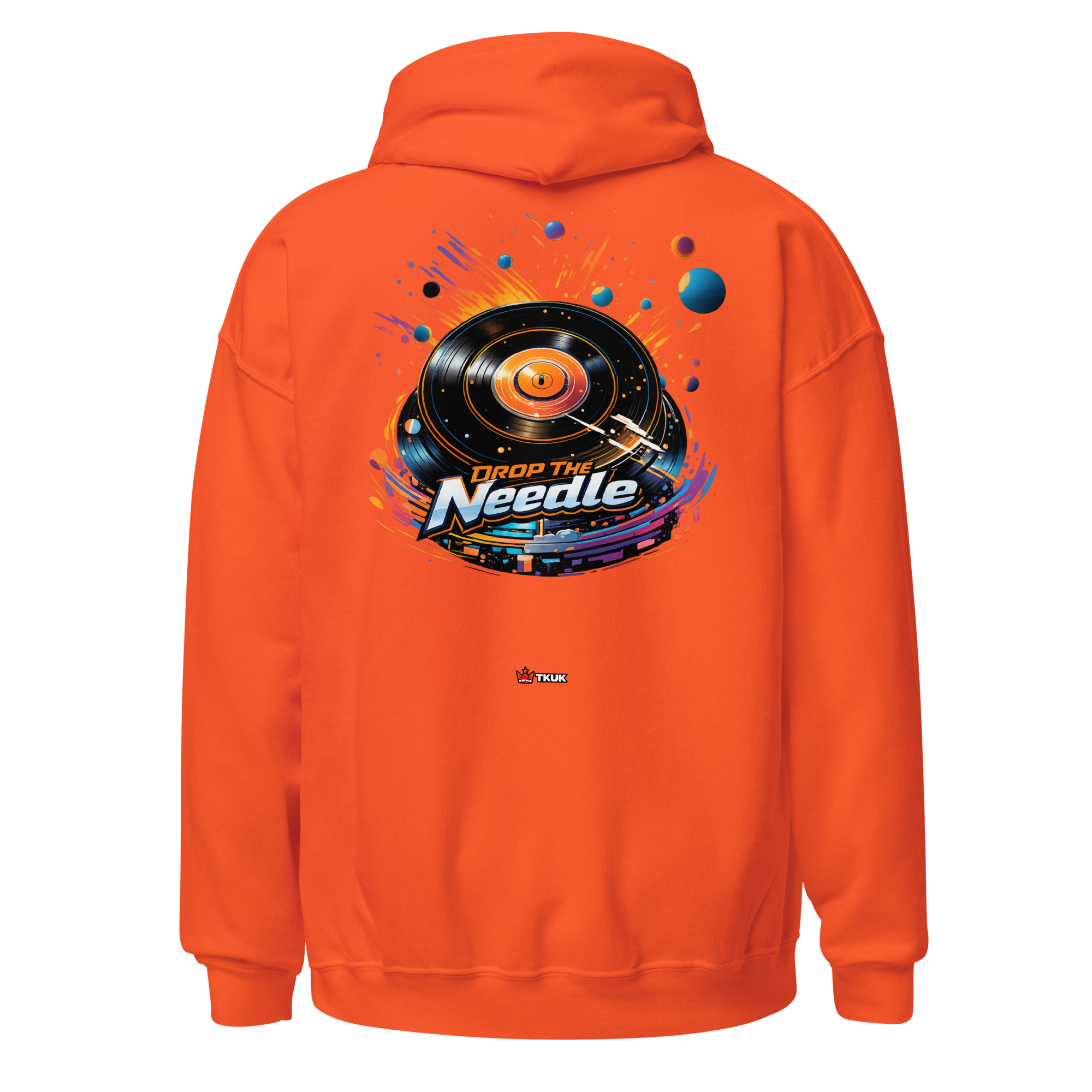 drop the needle vinyl record hoodie