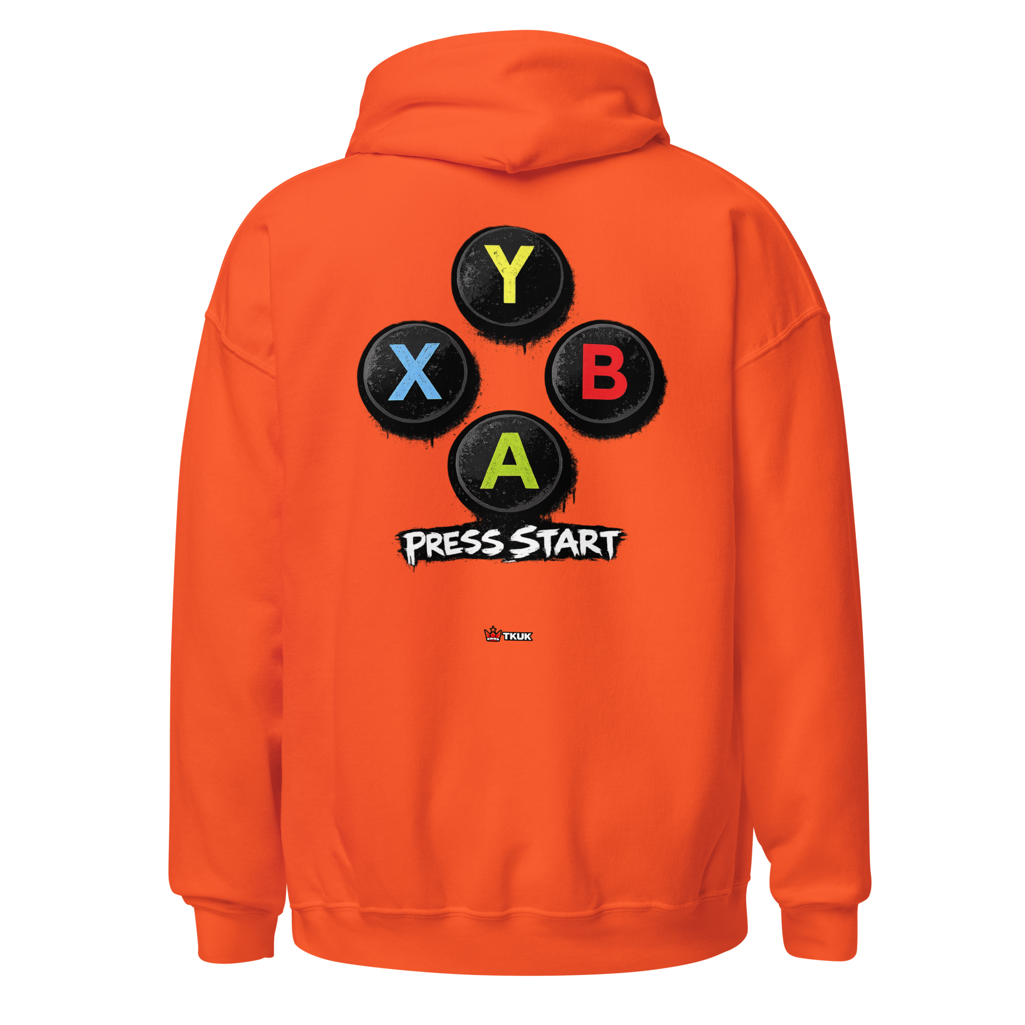 buttons press start gaming hoodie