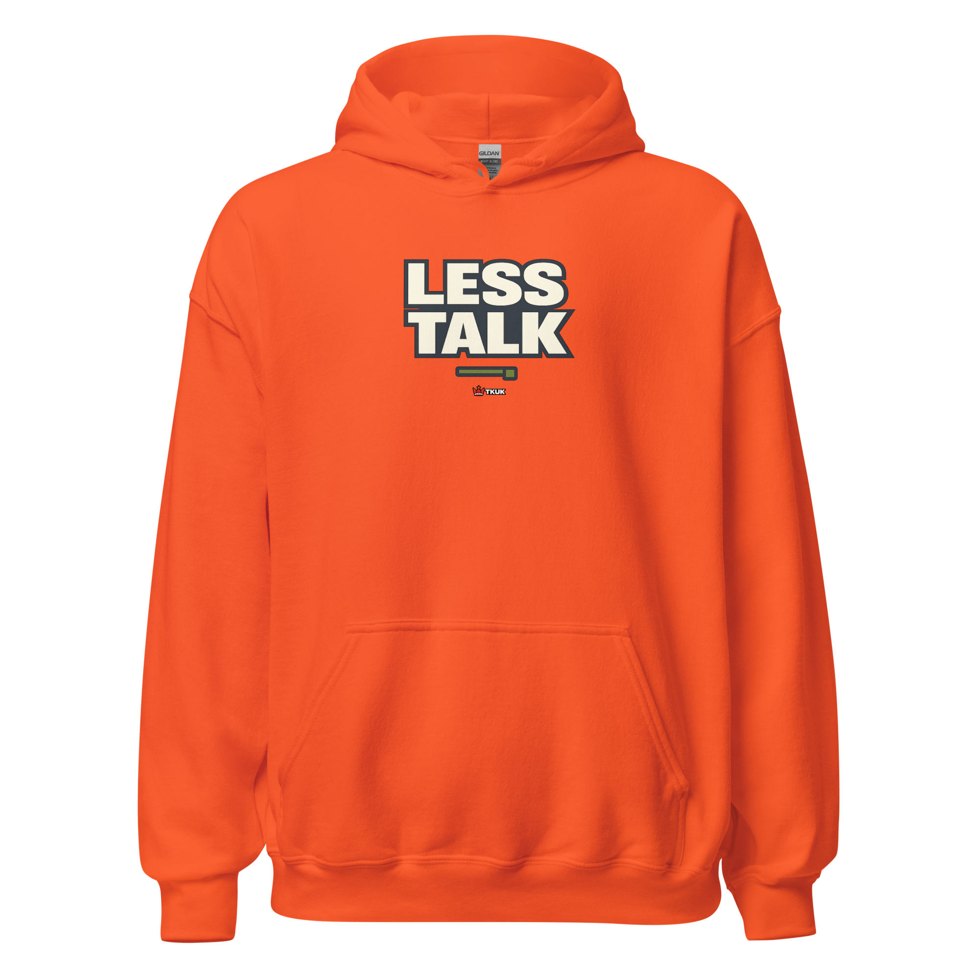 less talk minimalist hoodie