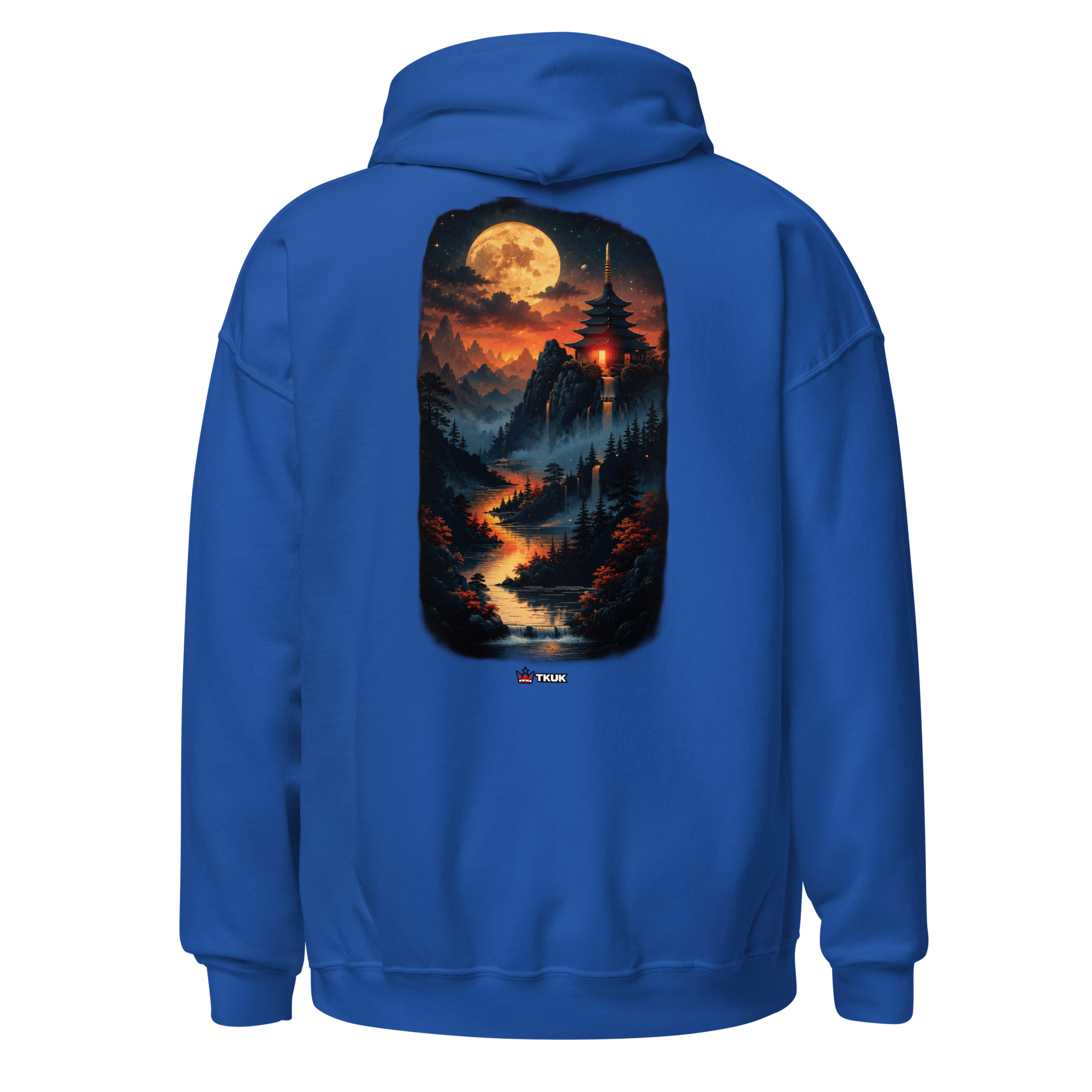 moonlit landscape hoodie