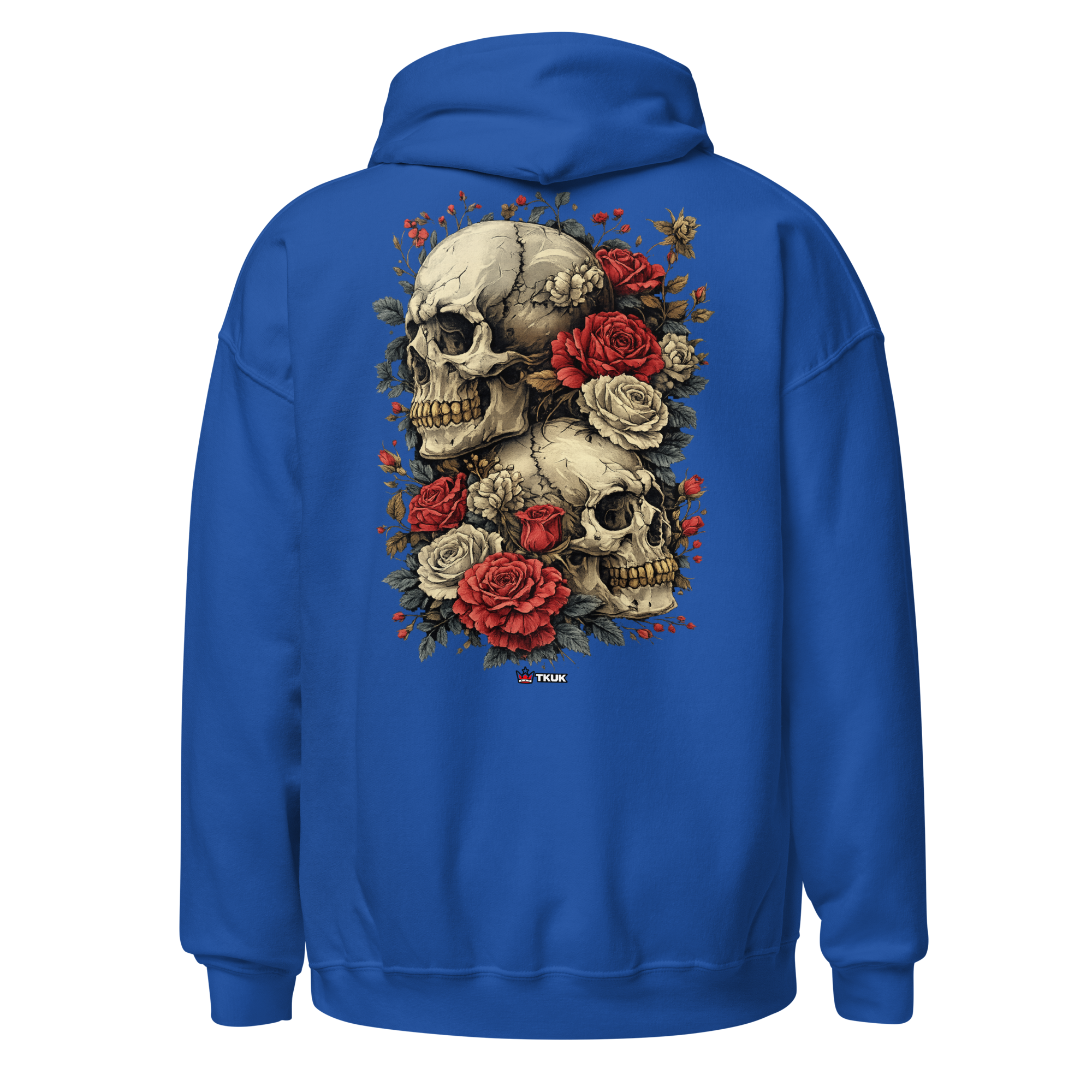 rose skull duo hoodie