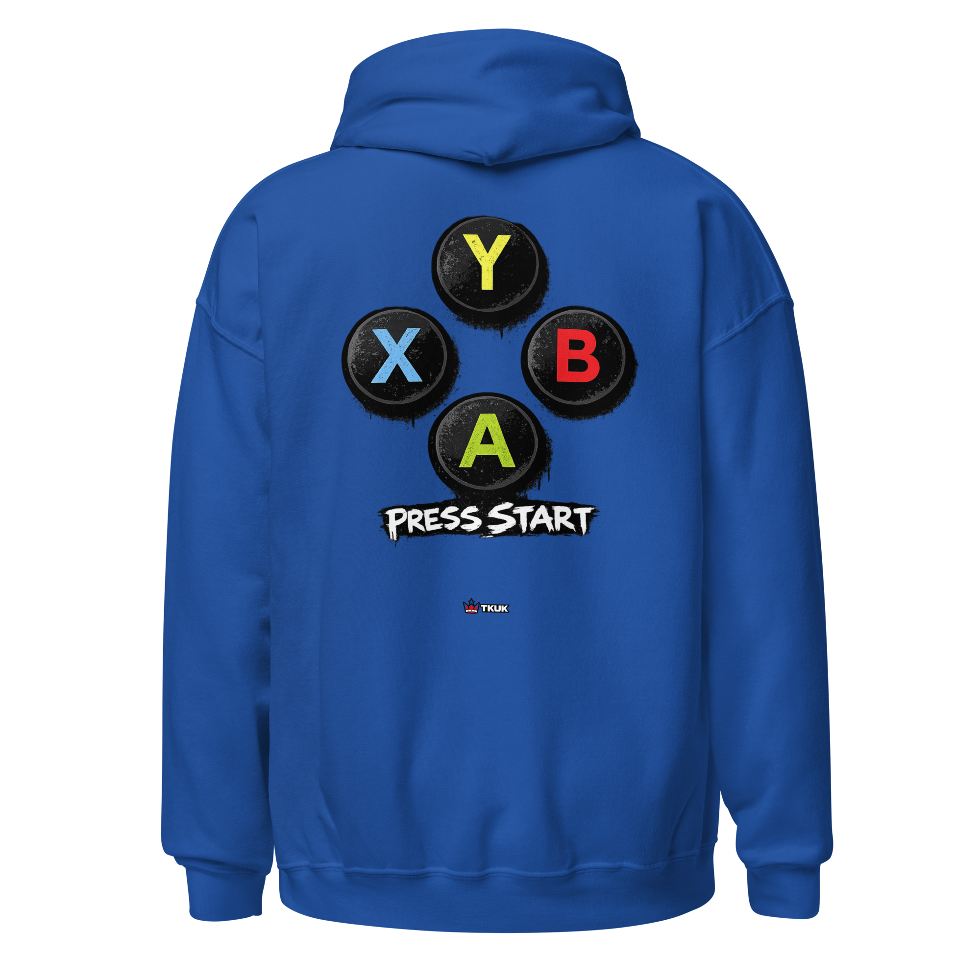 buttons press start gaming hoodie