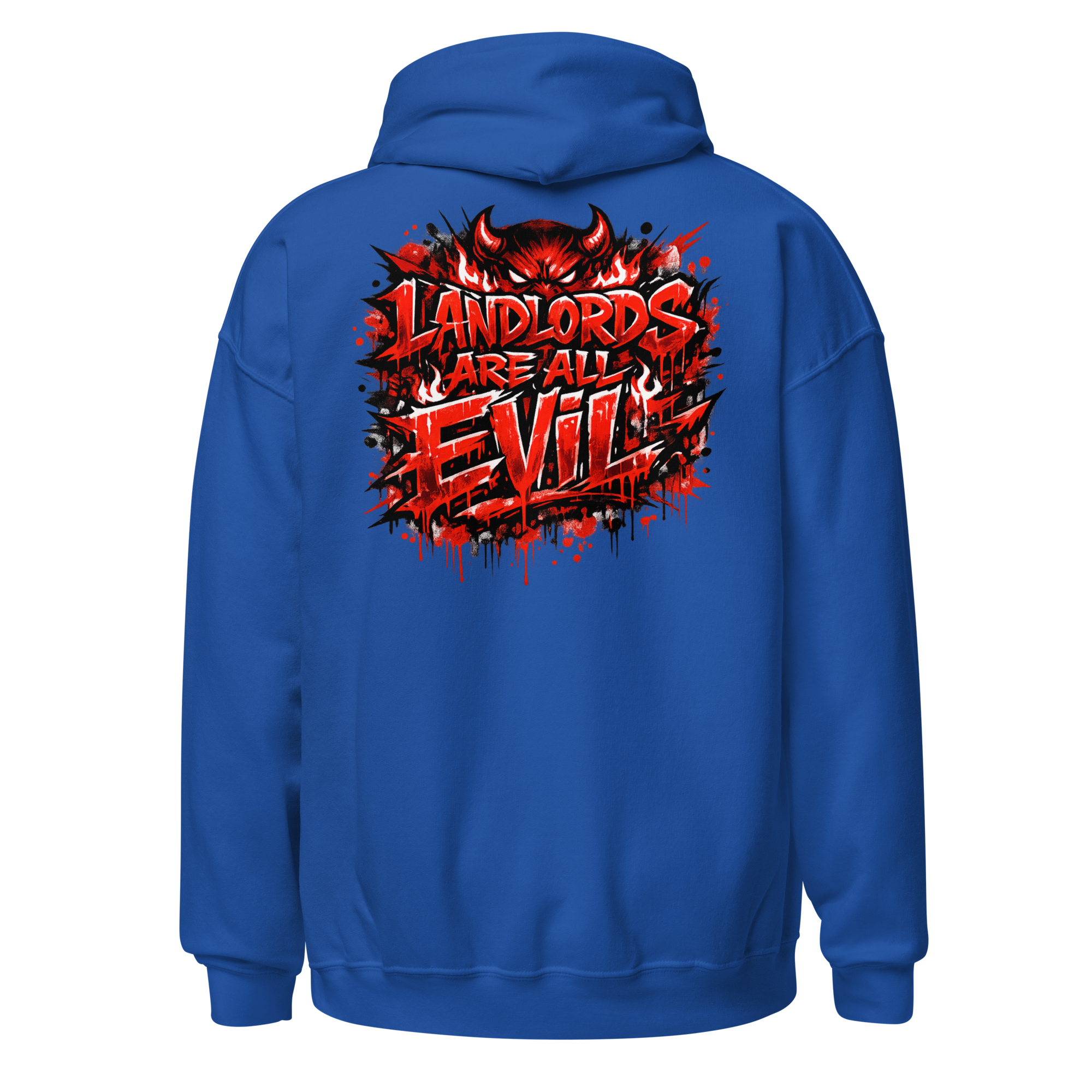 Landlords Are Evil Statement Hoodie - Image 5