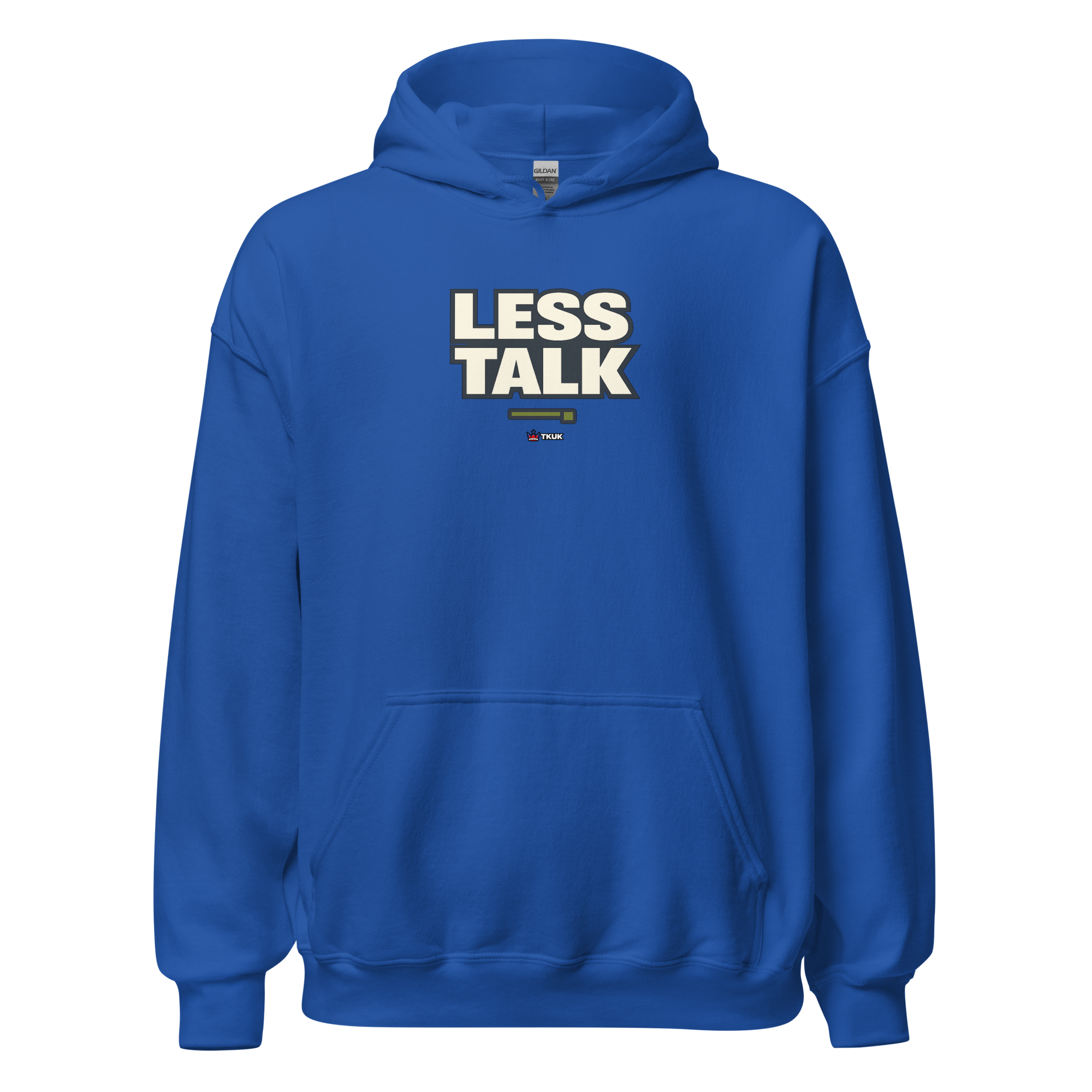 less talk minimalist hoodie
