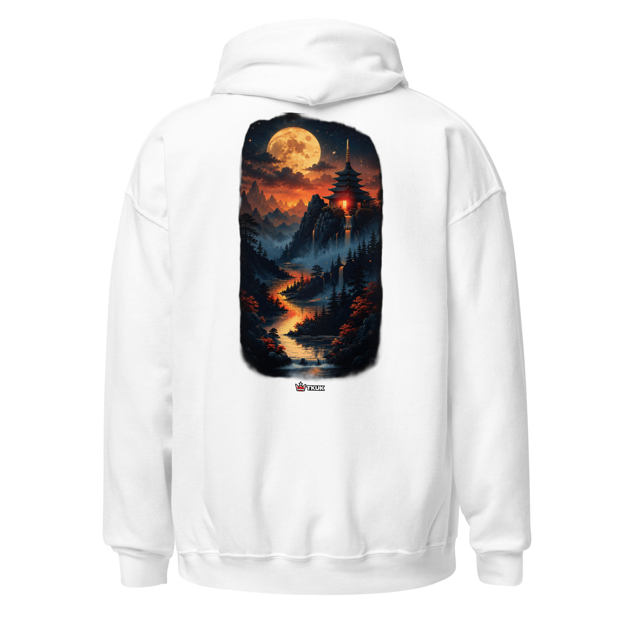 moonlit landscape hoodie
