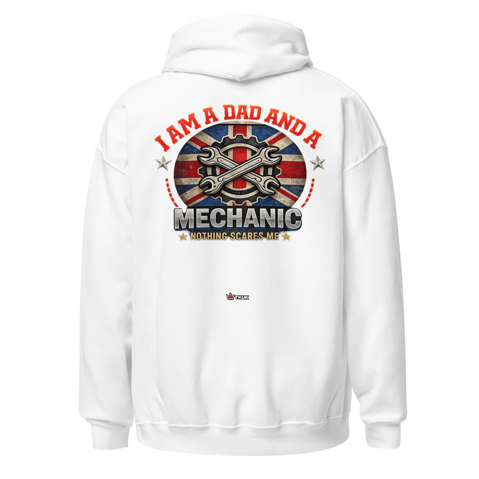 dad mechanic nothing scares me hoodie