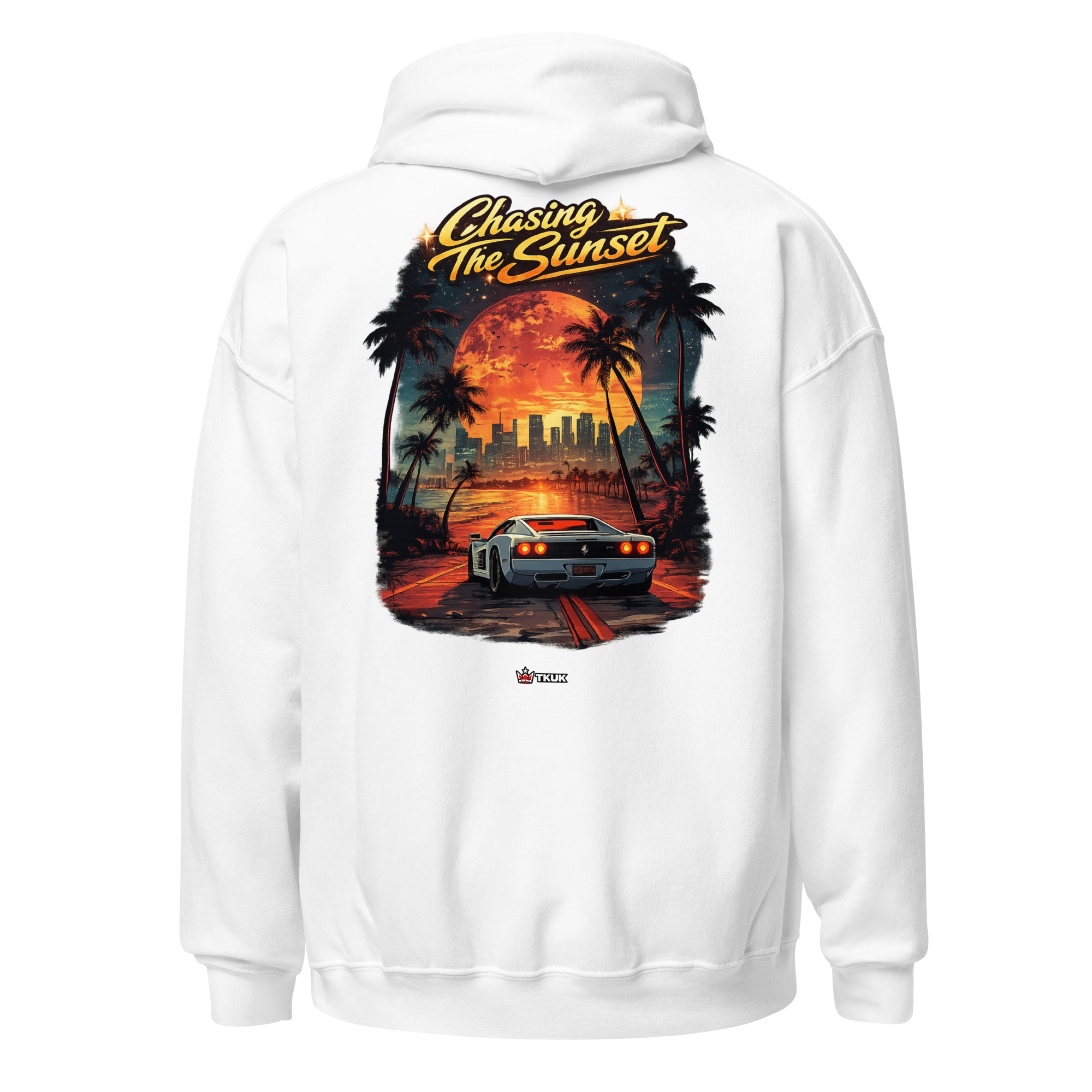 chasing the sunset miami car hoodie chasing the sunset miami car hoodie