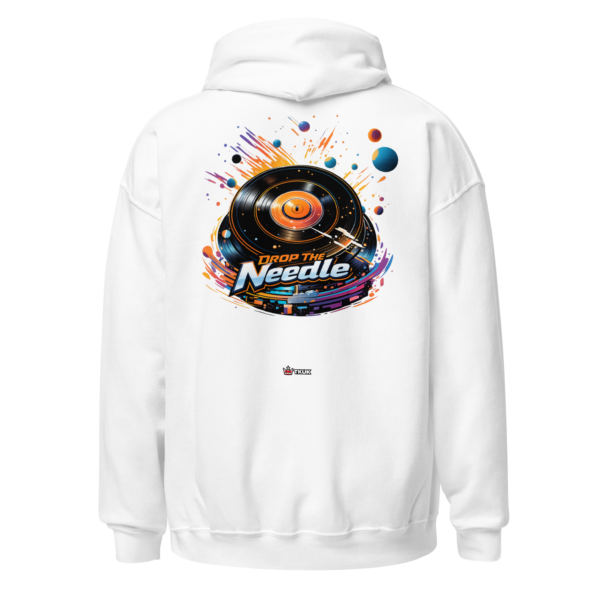 drop the needle vinyl record hoodie