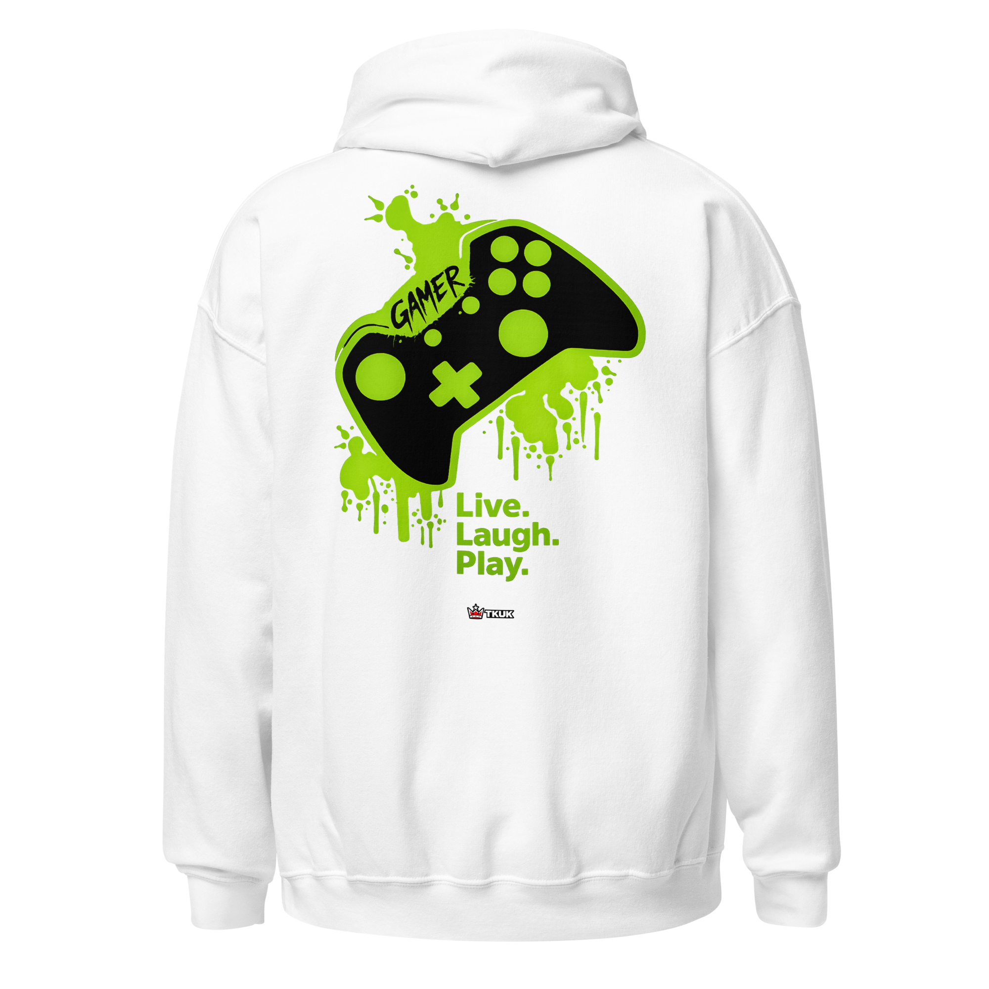 live laugh play gamer controller hoodie