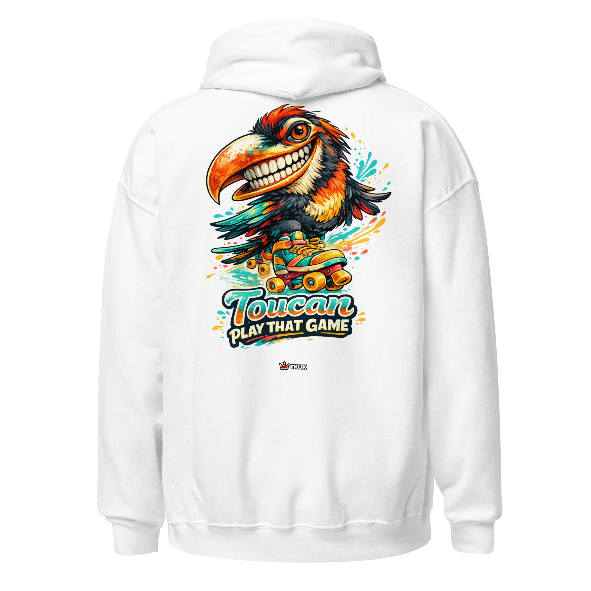 toucan play that game roller skates hoodie