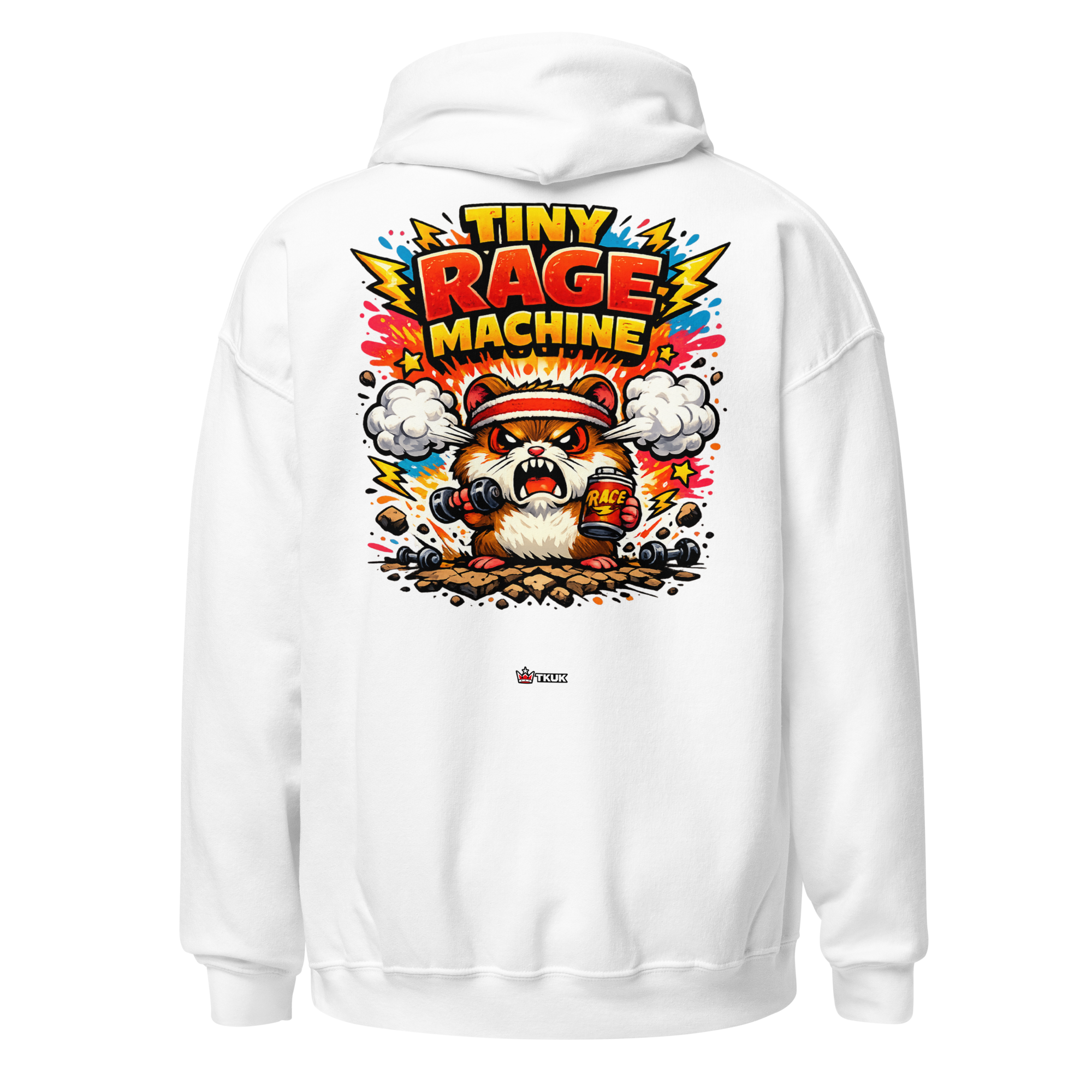 tiny rage machine hamster hoodie