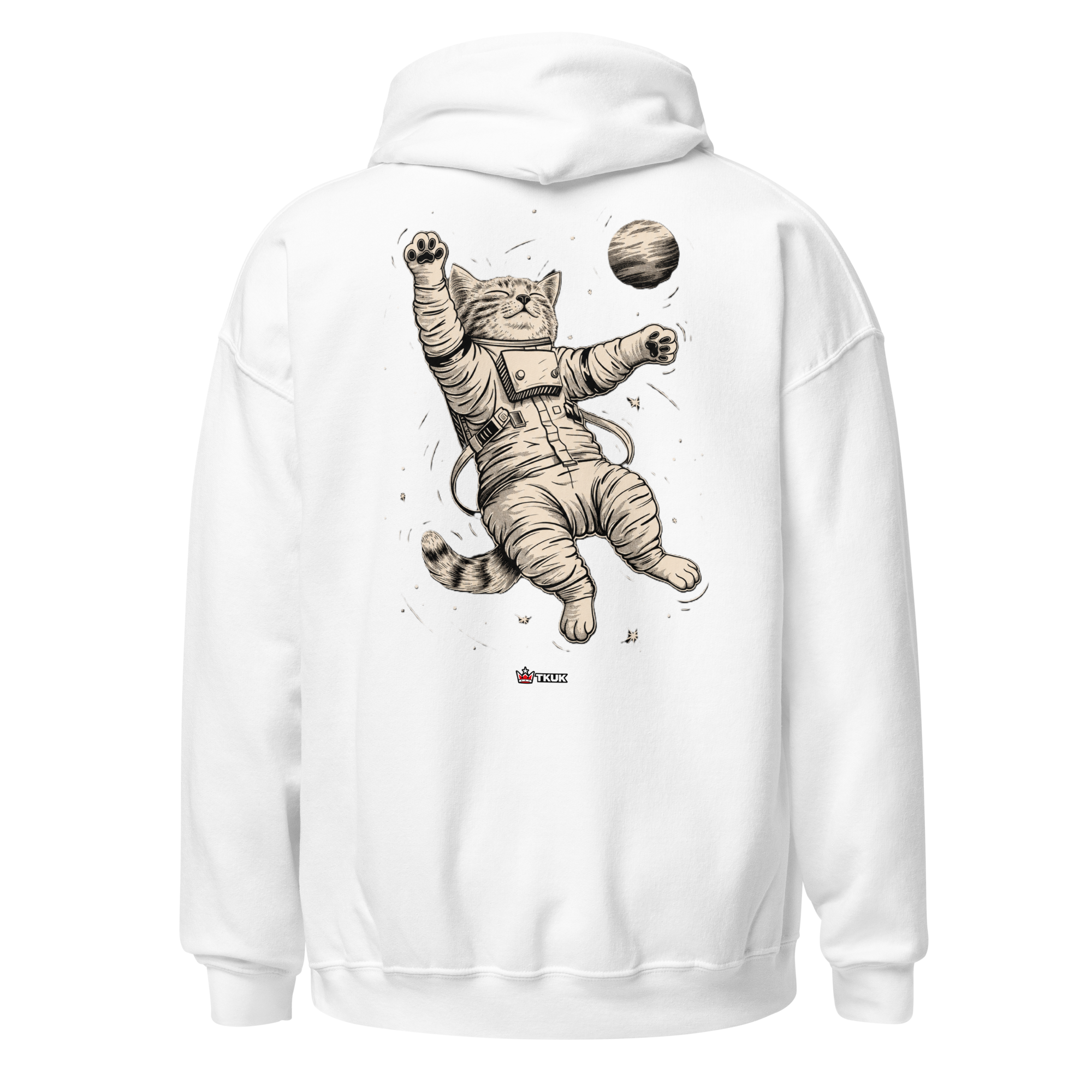 cat in space hoodie