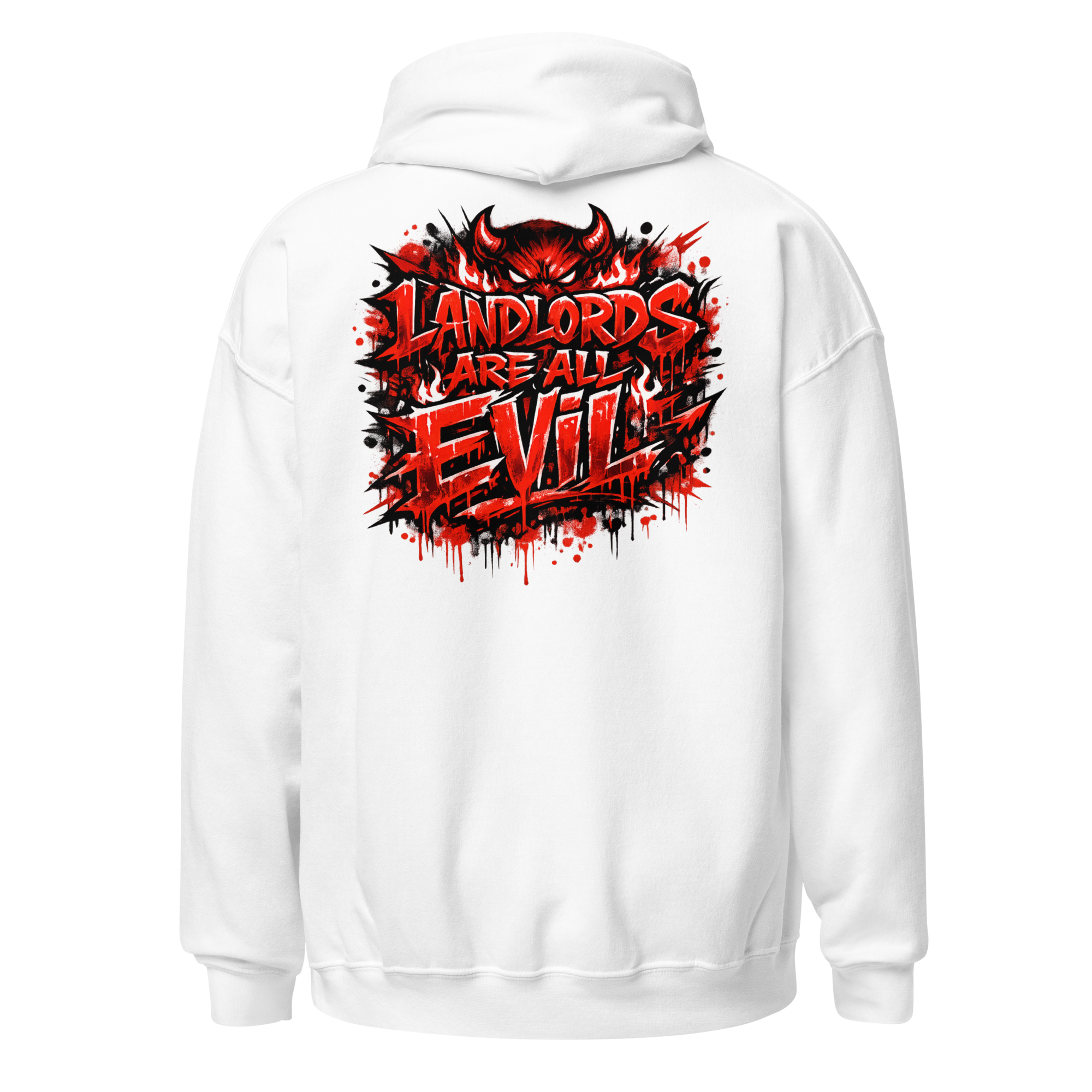 Landlords Are Evil Statement Hoodie - Image 10